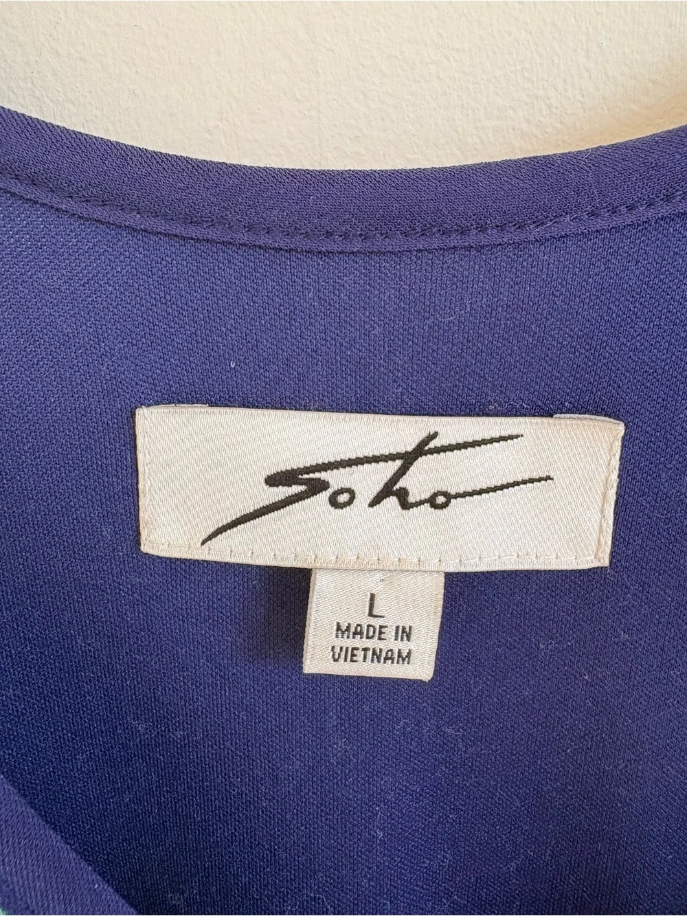SOHO Apparel Blue Tie Dye Sleeveless Midi Dress Large